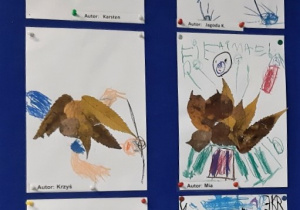Prace dzieci - rysunki kreatywne "Jesienny stworek", 1